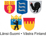 Länsi-Suomen viiden maakunnan vaakunat